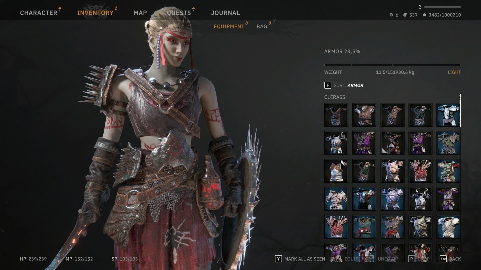 Tainted Grail Features Screenshot